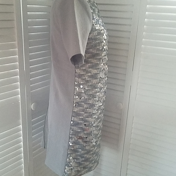 J.O.A. LOS ANGELES SZ SMALL SEQUINED SHIFT DRESS - Picture 6 of 8